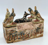 A rare Egyptian Model Wood Coffin, Ptolemaic  Period, ca. 305 - 30 BC