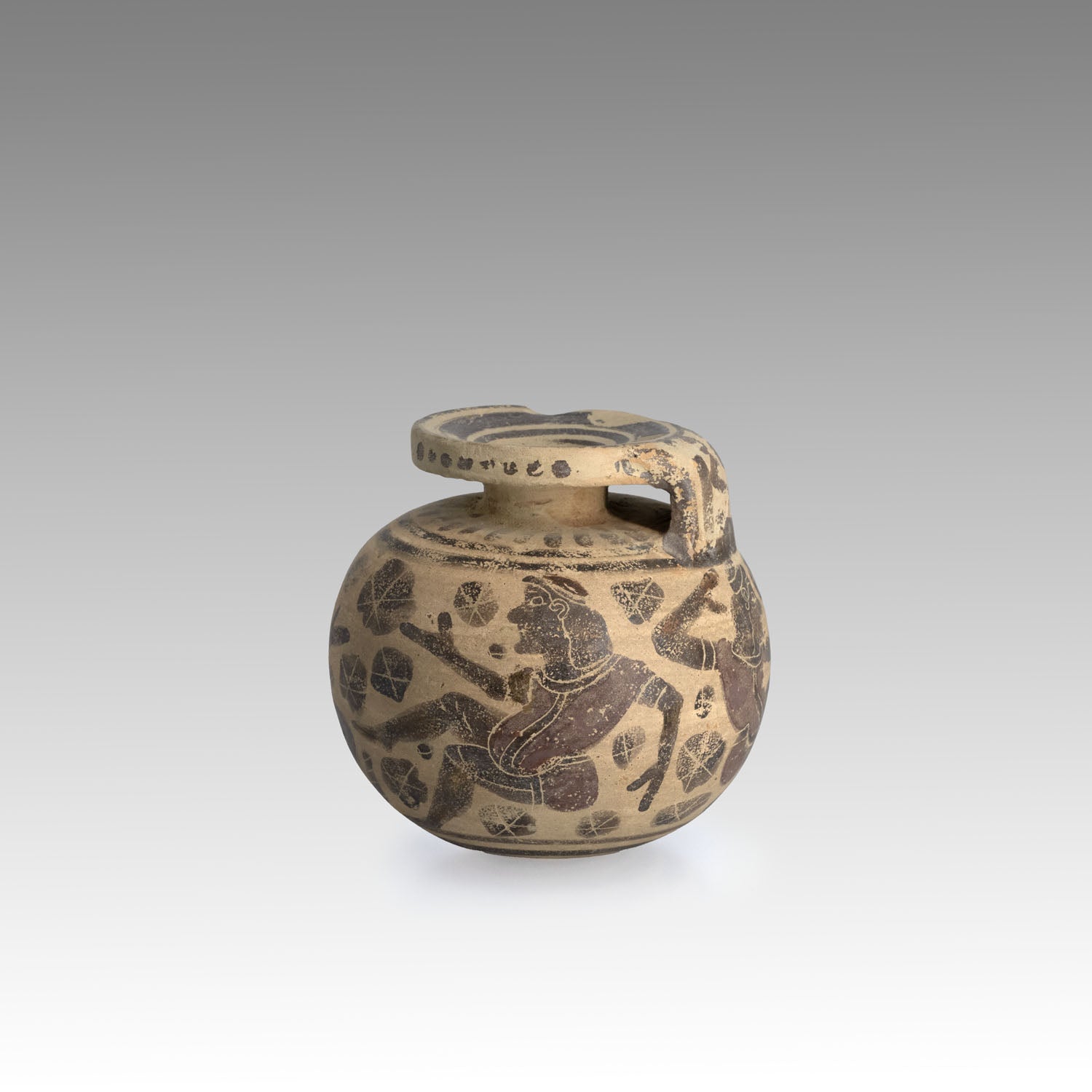 A Rare Corinthian Large Aryballos, ca. 6th Century BCE