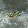 Byzantine/Islamic Pair of Gold, Turquoise, Pearl Earrings, ca. 10th century CE