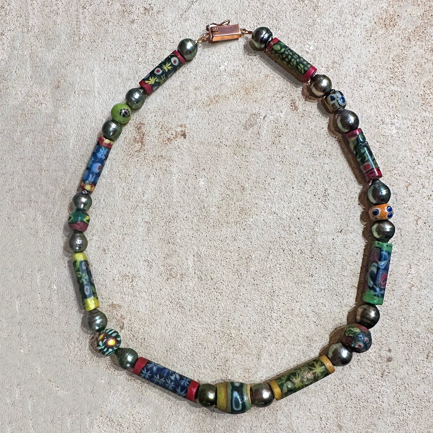 An Egyptian Millefiori and Mosaic Glass Beads, Roman Imperial Period, ca. 1st century BCE/CE