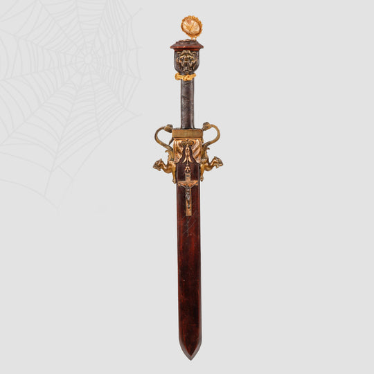 A Large, Exhibited European Sword-Form Vampire Stake Sword, 19th century