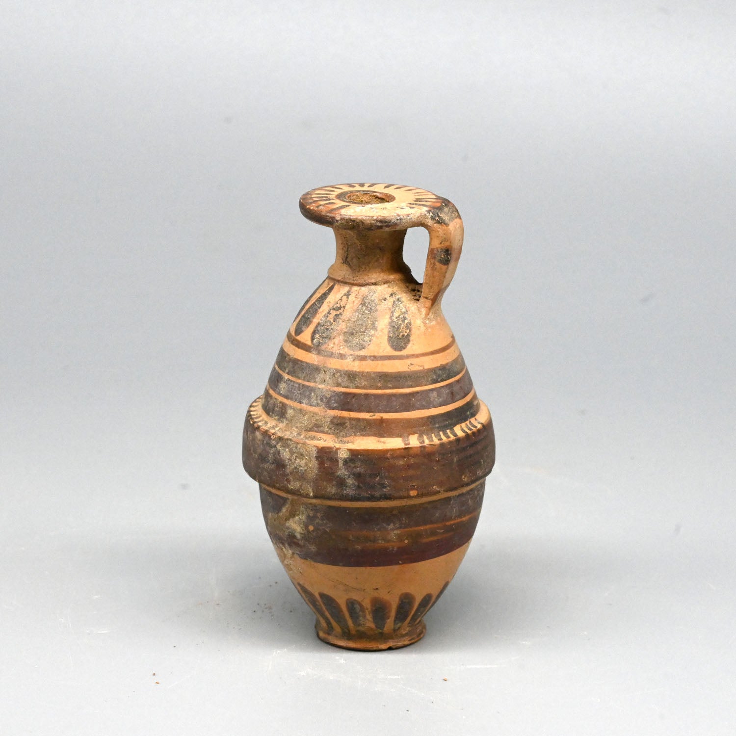 An Etrusco-Corinthian Aryballos, Magna Graecia, ca. 6th century BCE