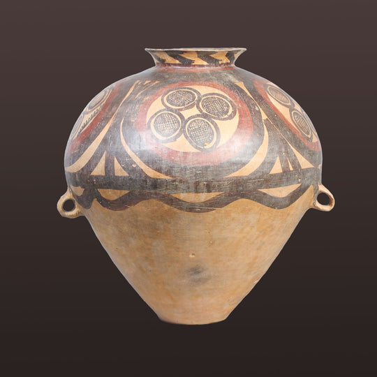 Ein riesiges bemaltes chinesisches Gefäß aus der Jungsteinzeit, Yangshao-Kultur, ca. 2300-2000 v. Chr