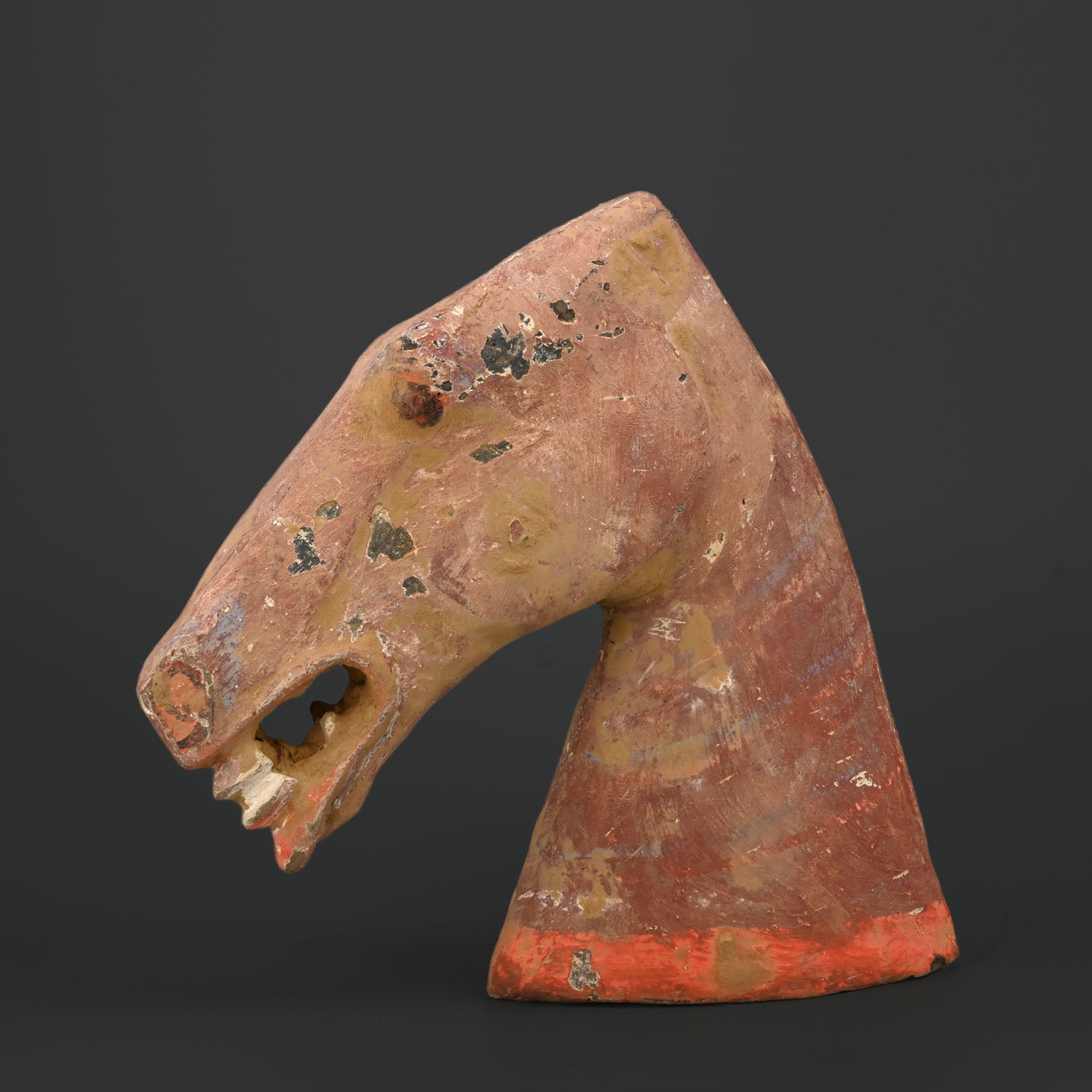 A Chinese Terracotta Head of a Horse, Han Dynasty, ca. 25 - 220 CE