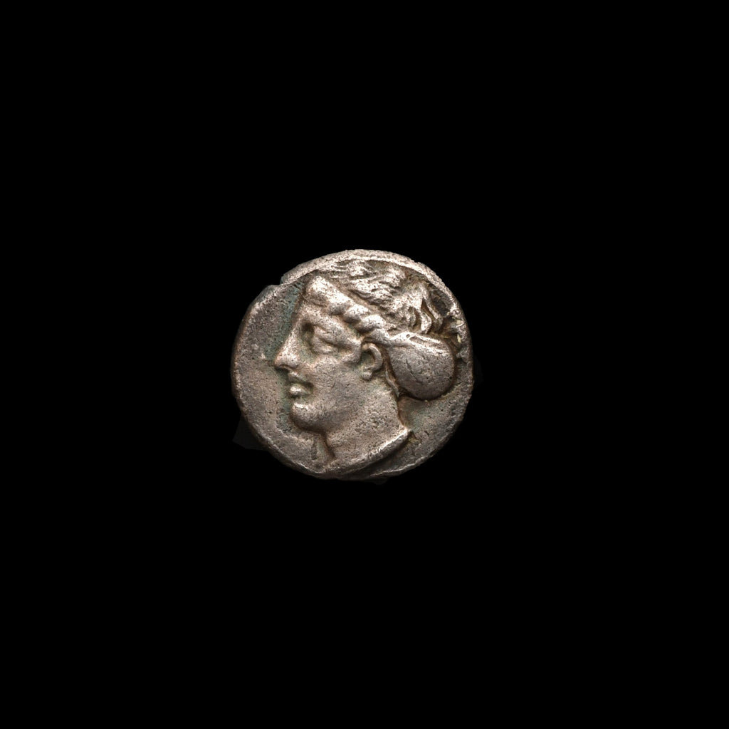 Bruttium Terina, AR Triobol, c. 400 - 365 BCE