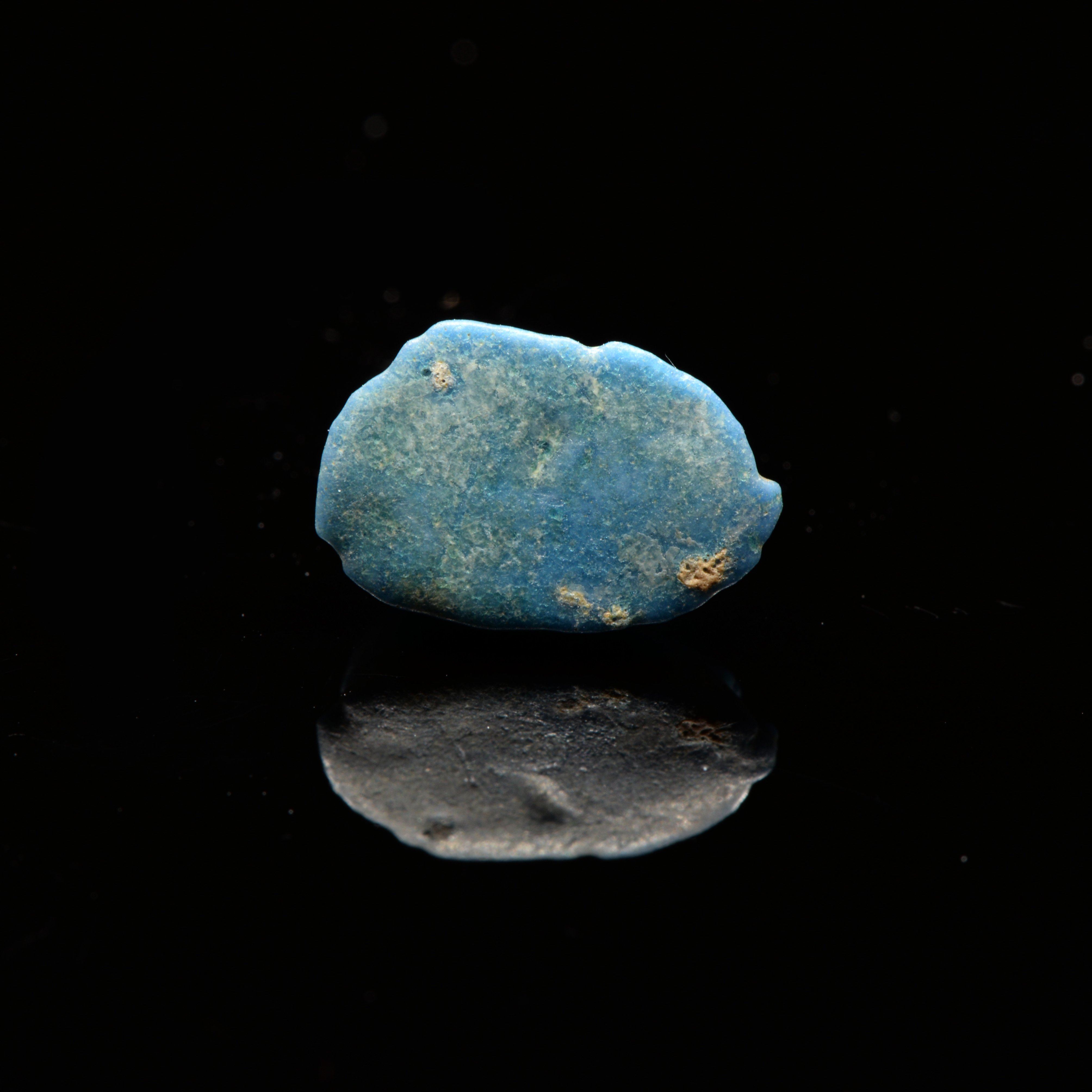 An Egyptian Blue Faience Scarab, New Kingdom, 18th Dynasty, ca. 1550 - 1295 BCE - Sands of Time Ancient Art