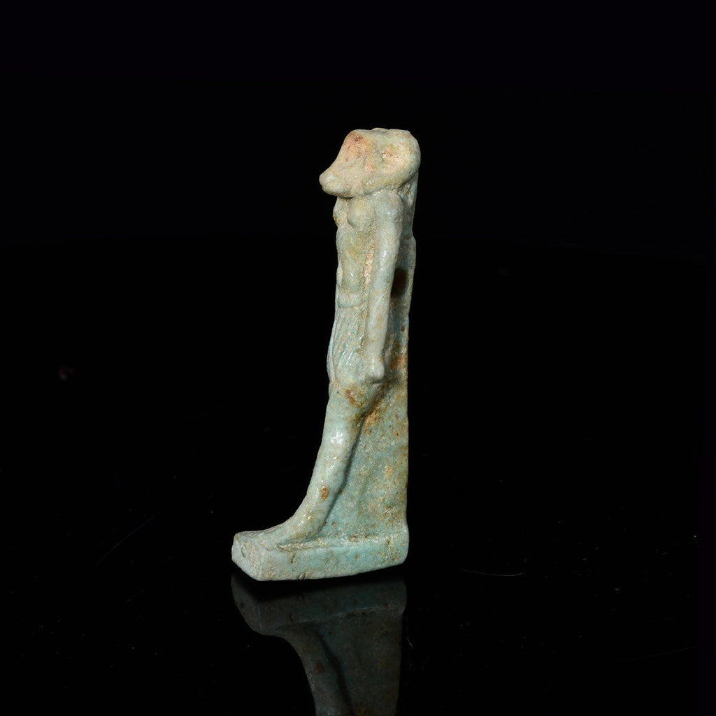 An Egyptian Faience Amulet of Khnum, Late Period, ca 664 - 332 BCE
