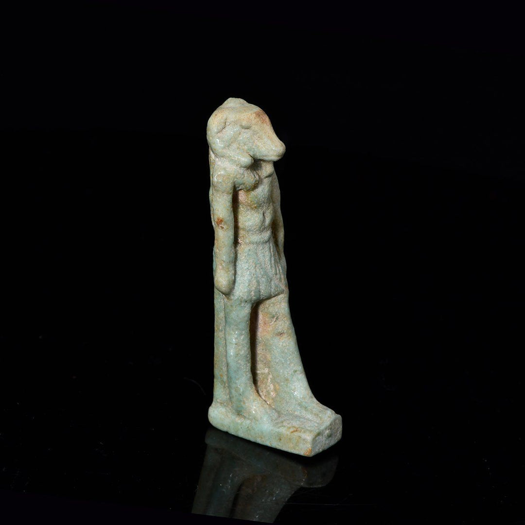 Ein ägyptisches Fayence-Amulett von Chnum, Spätzeit, ca. 664 - 332 v. Chr