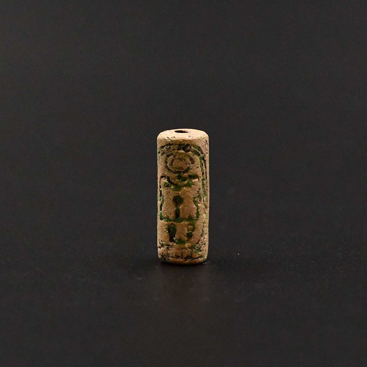 A Royal Egyptian Glazed Steatite Cylinder Seal for King Amenemhat II, 12th Dynasty, ca. 1914-1879/76 BCE