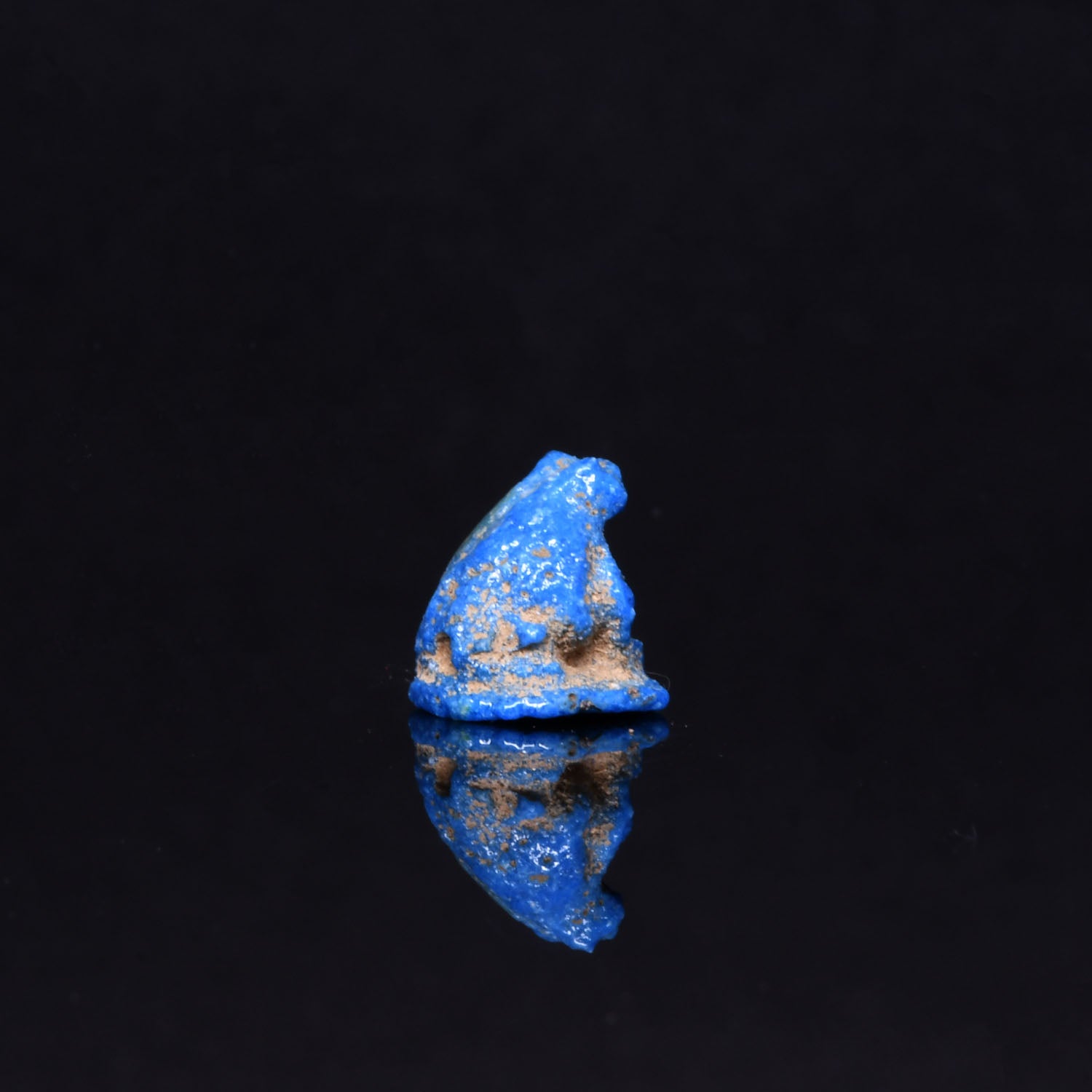 An Egyptian Faience Frog Amulet, New Kingdom, ca. 1550 - 1069 BCE