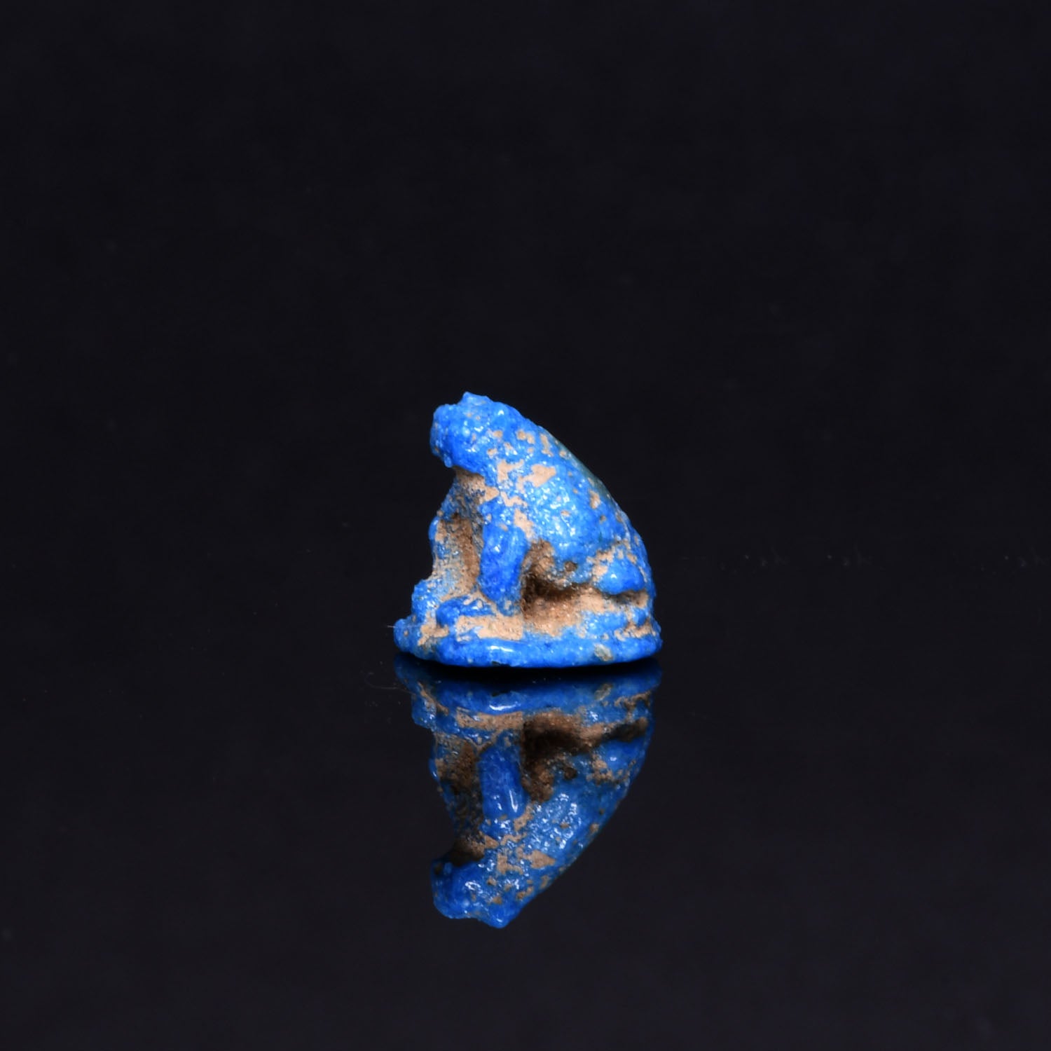 An Egyptian Faience Frog Amulet, New Kingdom, ca. 1550 - 1069 BCE