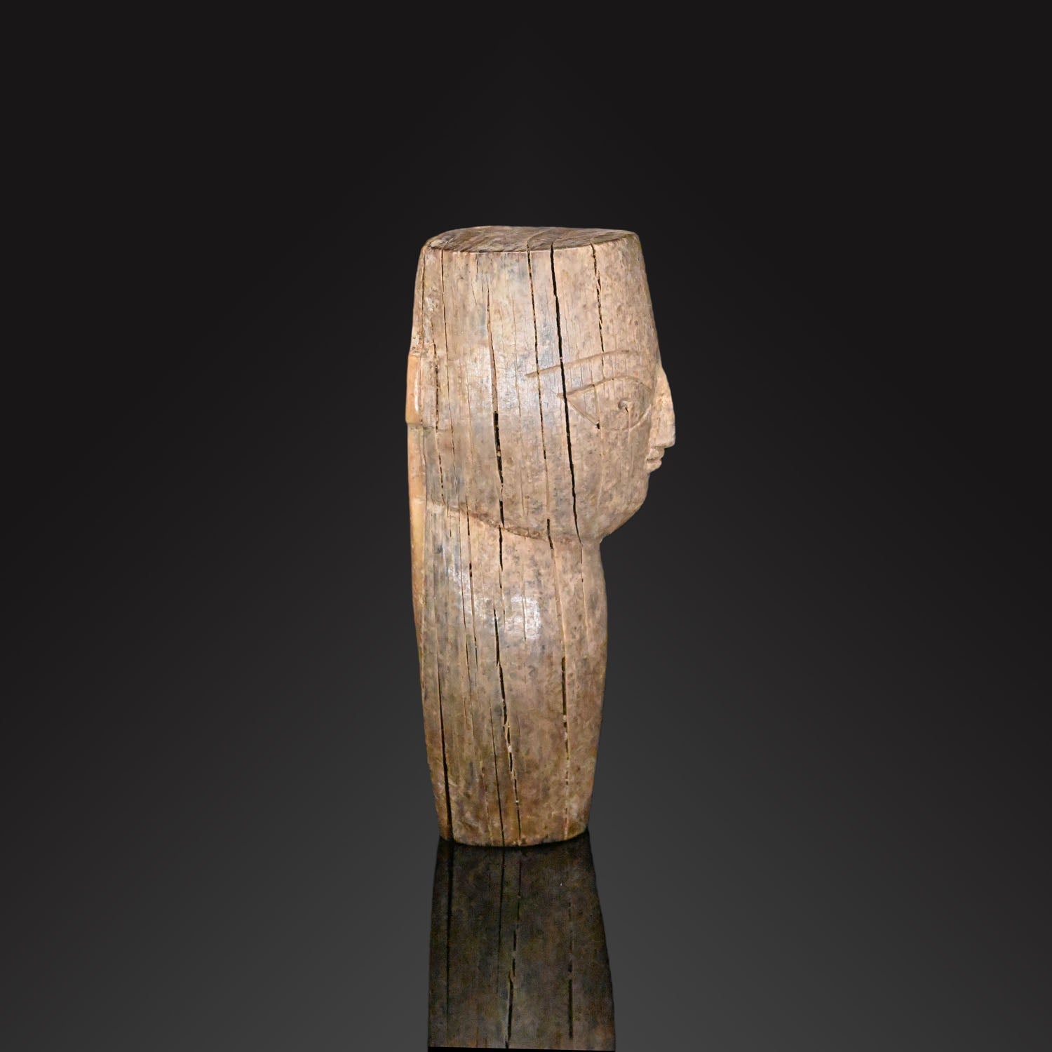 Ein koptischer Knochenkopf einer Puppe<br> <em>ca. spätes 7. – 9. Jahrhundert n. Chr</em>