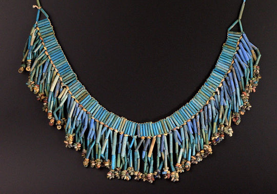 An Egyptian Broad Collar Faience Necklace, Late Period, ca. 664-332 BCE - Sands of Time Ancient Art