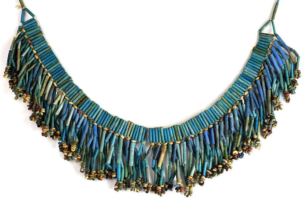 An Egyptian Broad Collar Faience Necklace, Late Period, ca. 664-332 BCE - Sands of Time Ancient Art