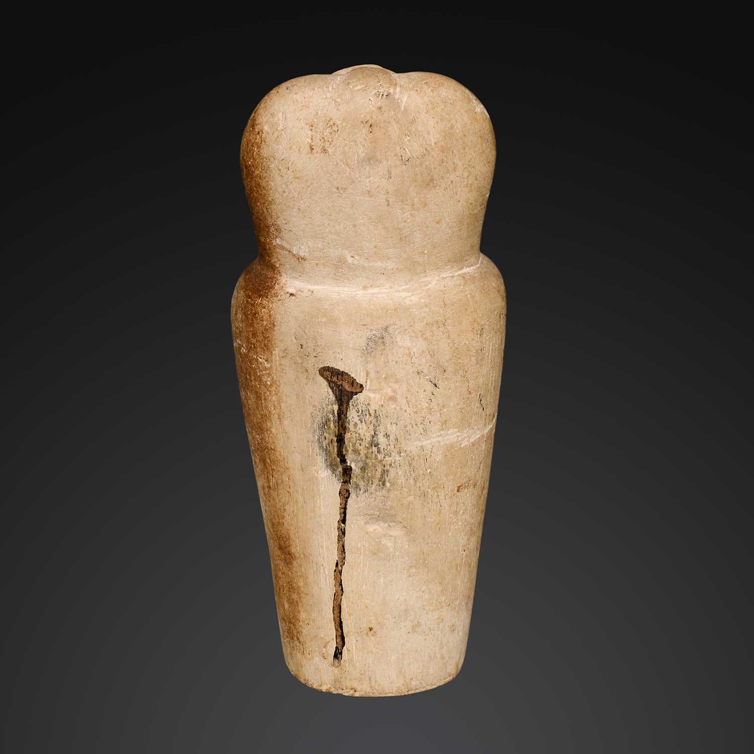 An Egyptian Limestone Dummy Canopic Jar of Hapi<br><em>ca. 712–664 BCE</em>