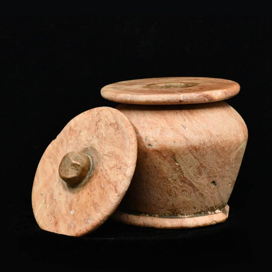 An Egyptian Lidded Cosmetic Jar, Middle Kingdom, ca. 2030-1640 BCE