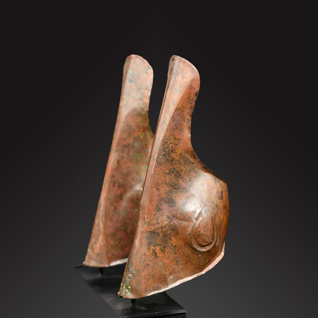 A rare pair of Apulian bronze Ankle Greaves, <br><em>ca. 5th - 4th century BCE</em>