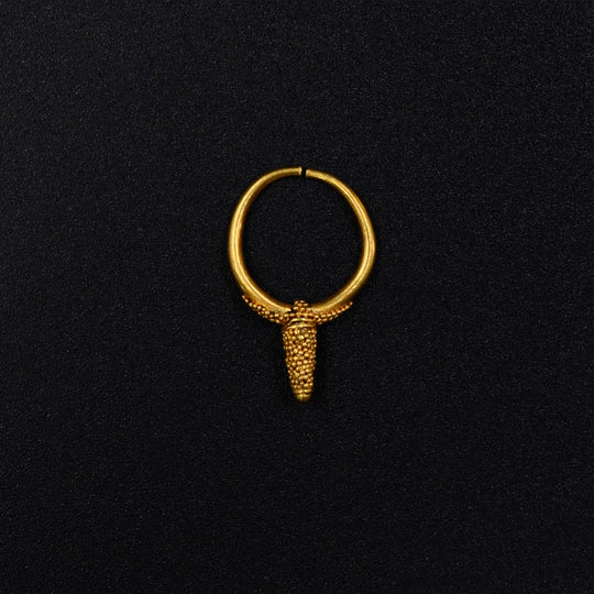 A Mycenaean Gold Earring from the time of the Iliad, Late Helladic II, ca. 13th century BCE