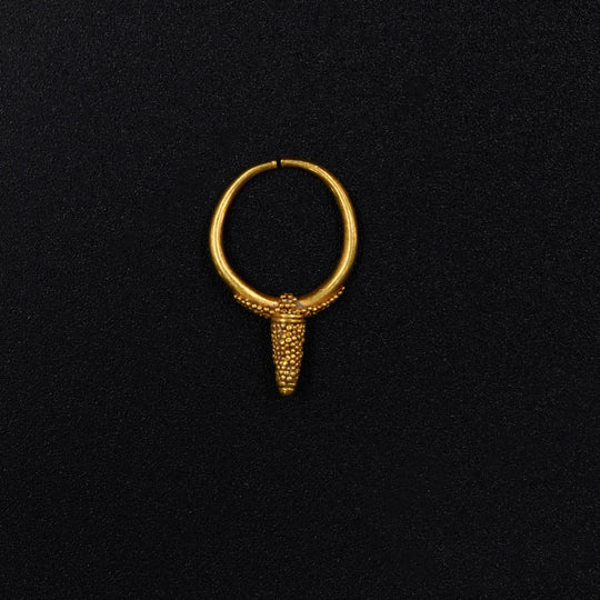 A Mycenaean Gold Earring from the time of the Iliad, Late Helladic II, ca. 13th century BCE