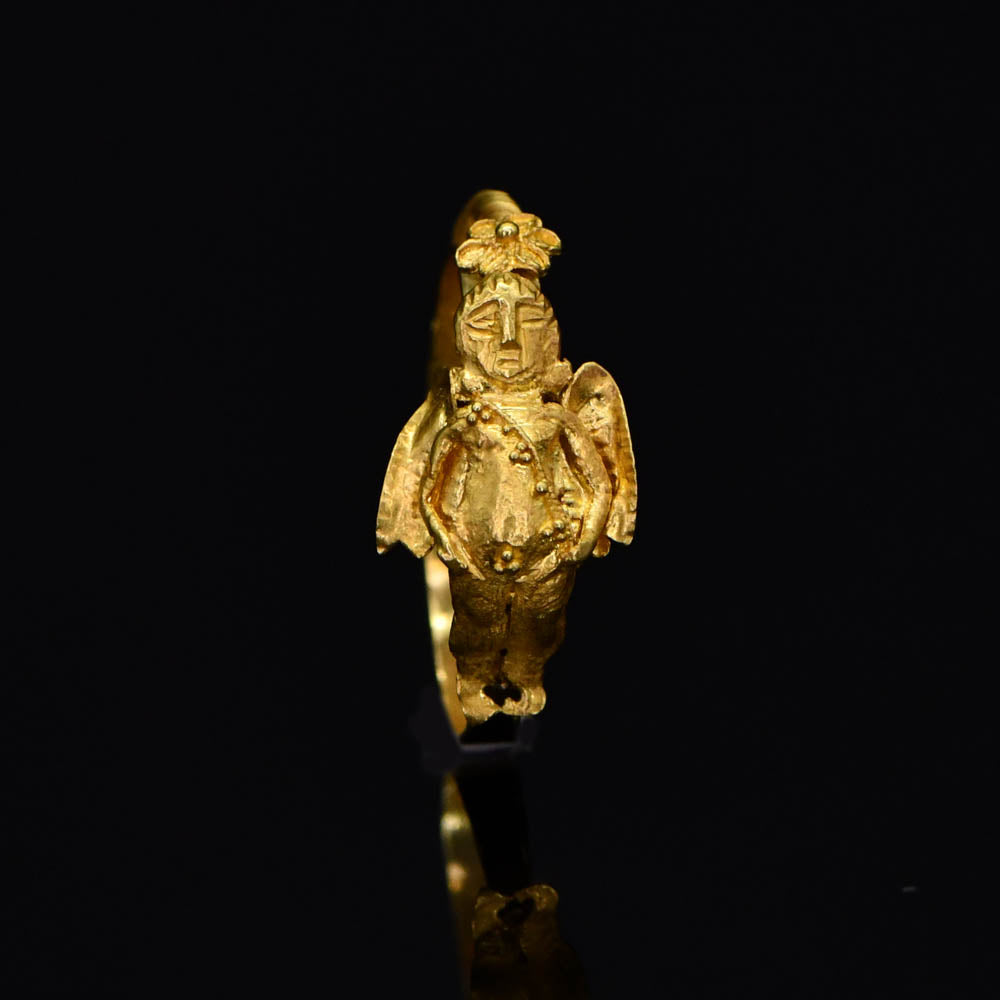 A fine Greek Earring for Eros, Hellenistic Period, ca. 2nd century CE