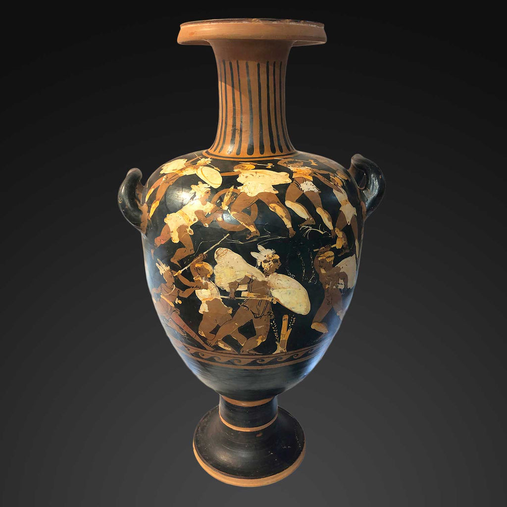 A Large Campanian red-figure hydria by the Ixion Painter, ca. 330 - 310 BCE