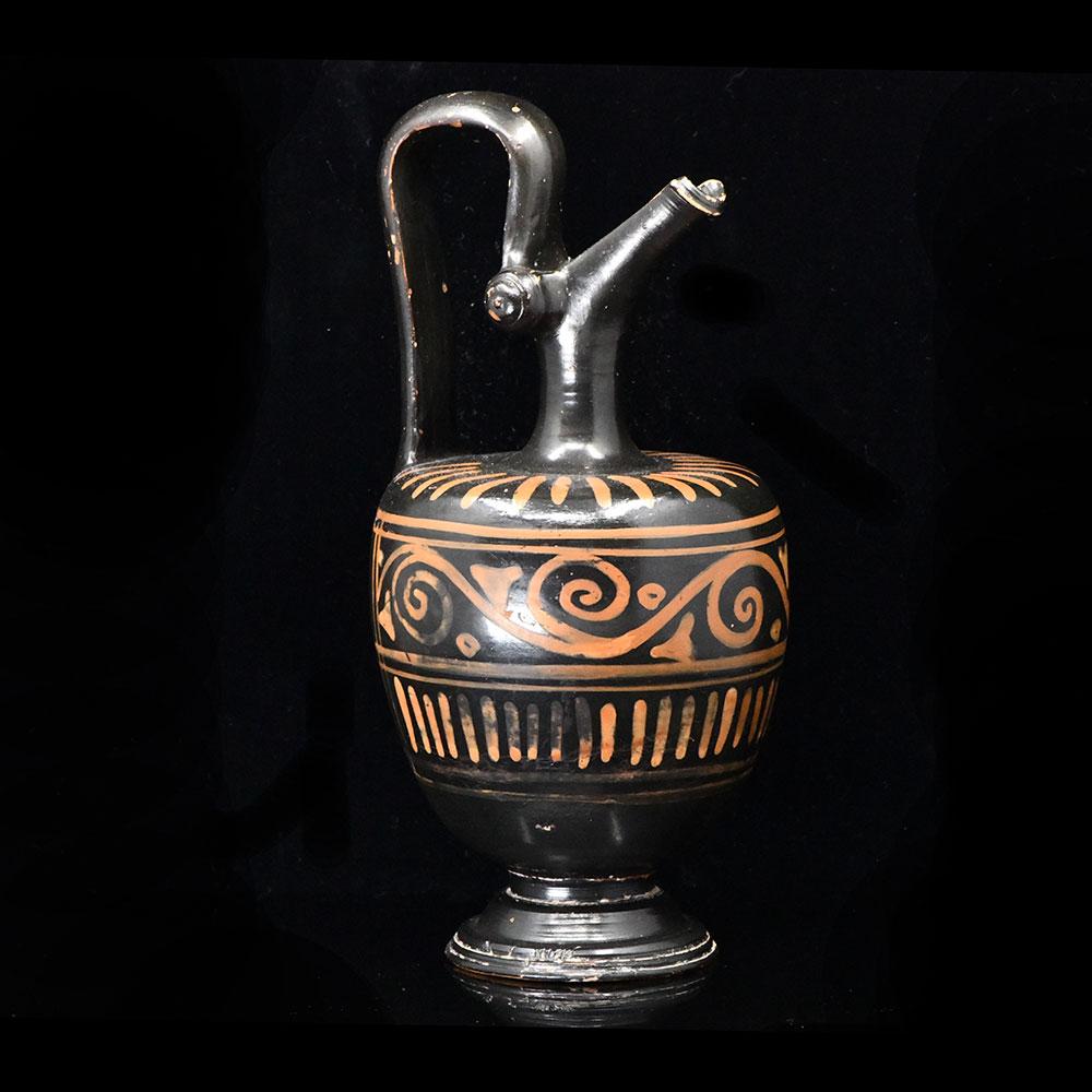 A Red-Figure Xenonware Oinochoe, Magna Graecia, ca. late 4th century BCE - Sands of Time Ancient Art