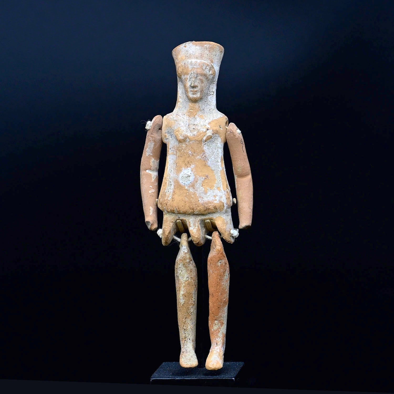 Eine böotische Terrakotta-Figur mit Gelenken,<br> <em>Archaische Periode, ca. 5. Jahrhundert v. Chr</em>