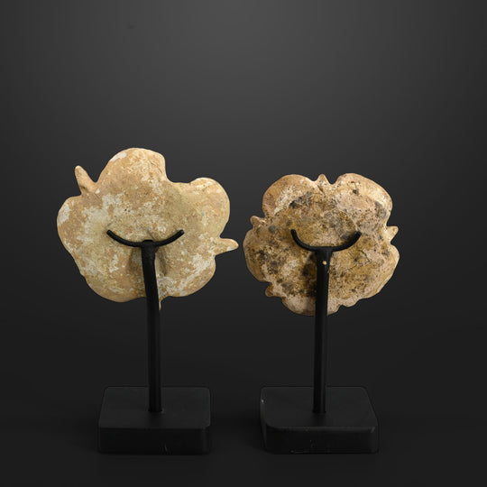 A pair of Greek Terracotta Rosette Appliqués, Magna Graecia, ca. 350 - 300 BCE