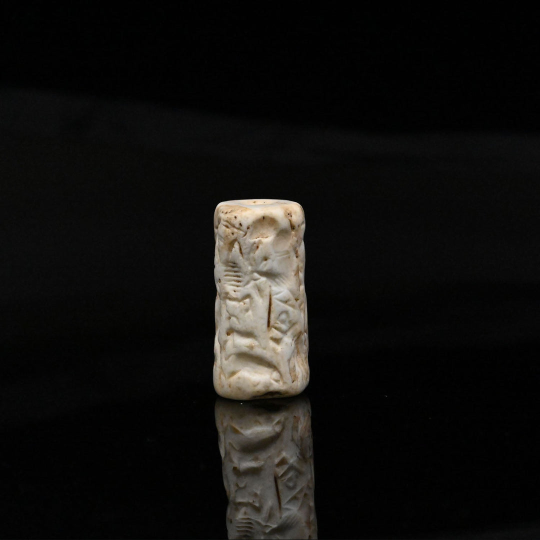 Ein großes sumerisches Marmorzylindersiegel, frühe Dynastie I-III,<br> <em>ca. 2700 - 2400 v. Chr</em>
