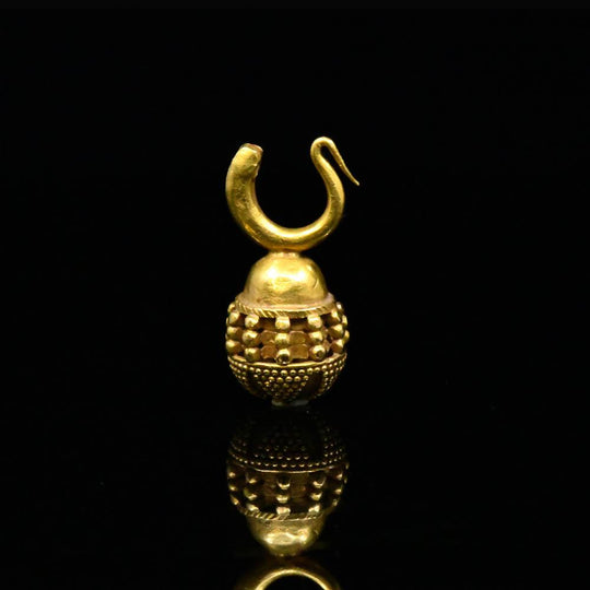 A heavy Gold Drop, Parthian Period, ca. 247 BCE – 224 CE