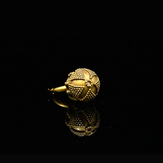 A heavy Gold Drop, Parthian Period, ca. 247 BCE – 224 CE