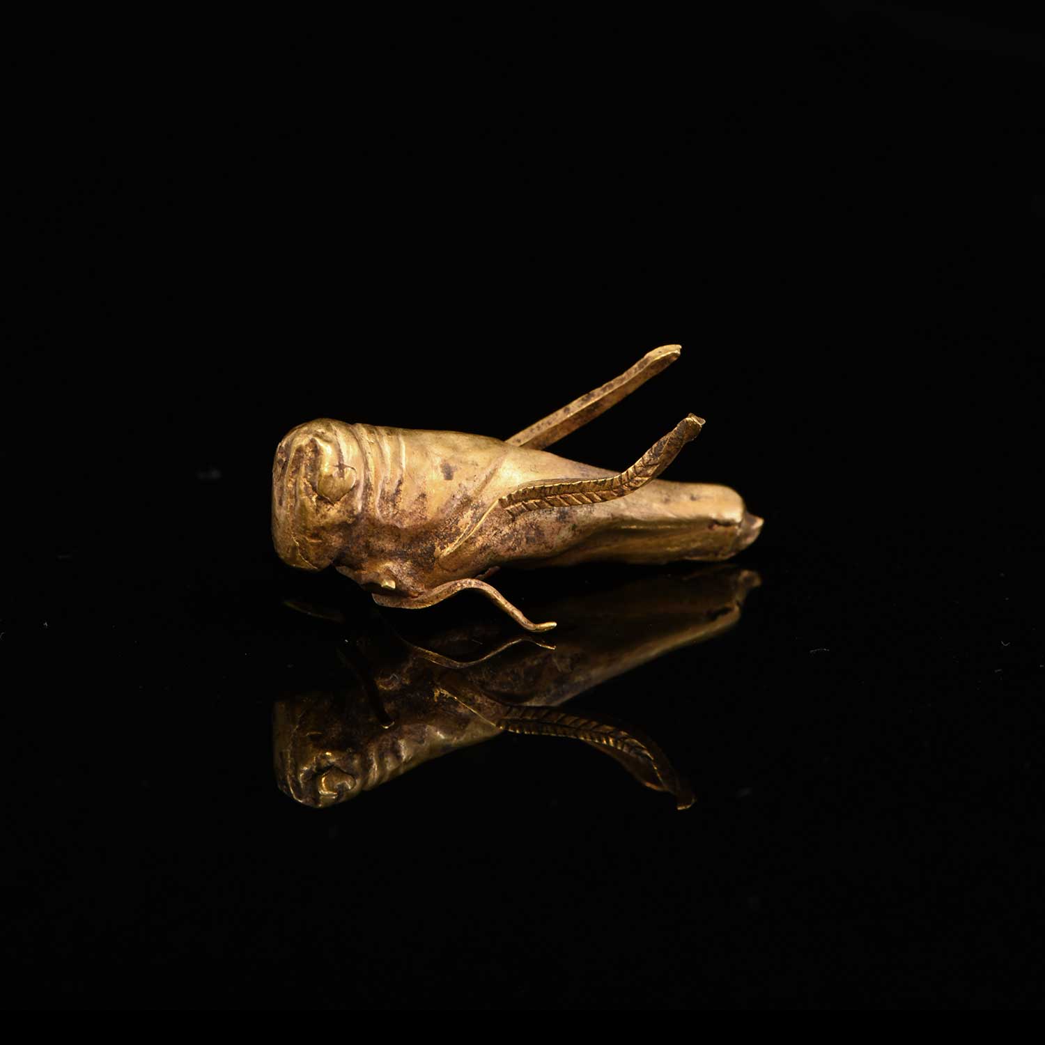 A Published Biblical Canaanite gold Locust, ca. 11th century BCE - Sands of Time Ancient Art