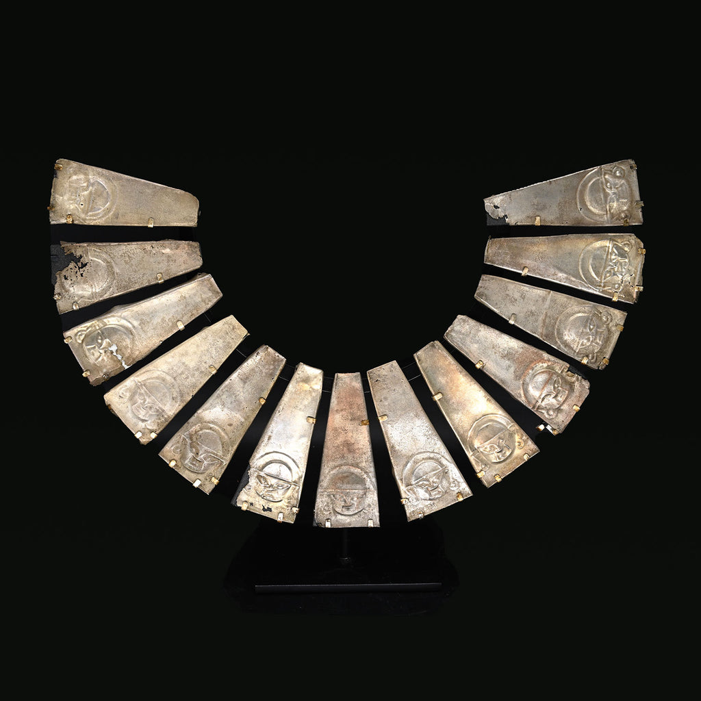 A superb Moche-Chimu Silvered Pectoral, ca. 800 - 1250 CE