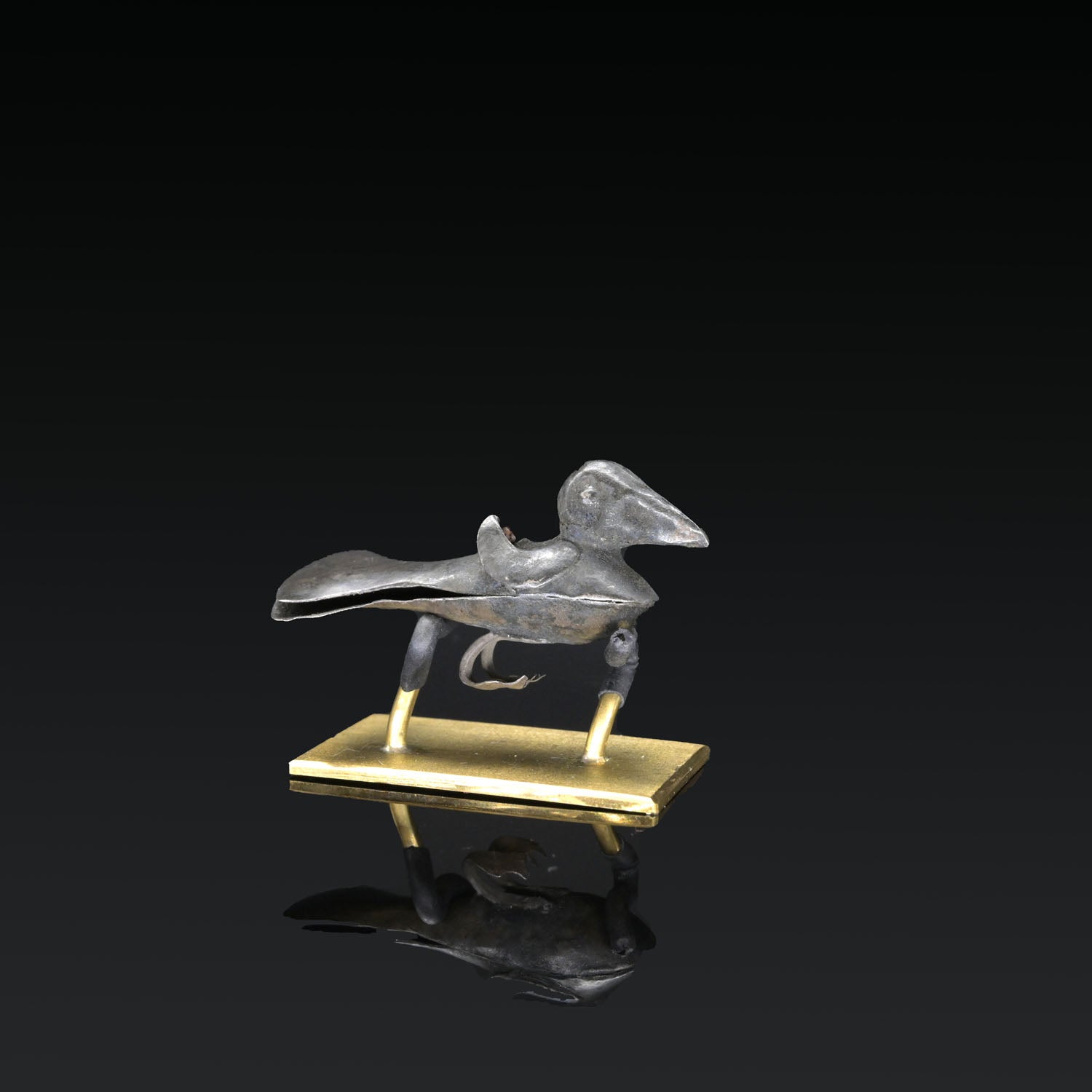 A Moche-Chimu Silver Sheet Bird Pendant<br><em>ca. 750 - 1000 CE</em>