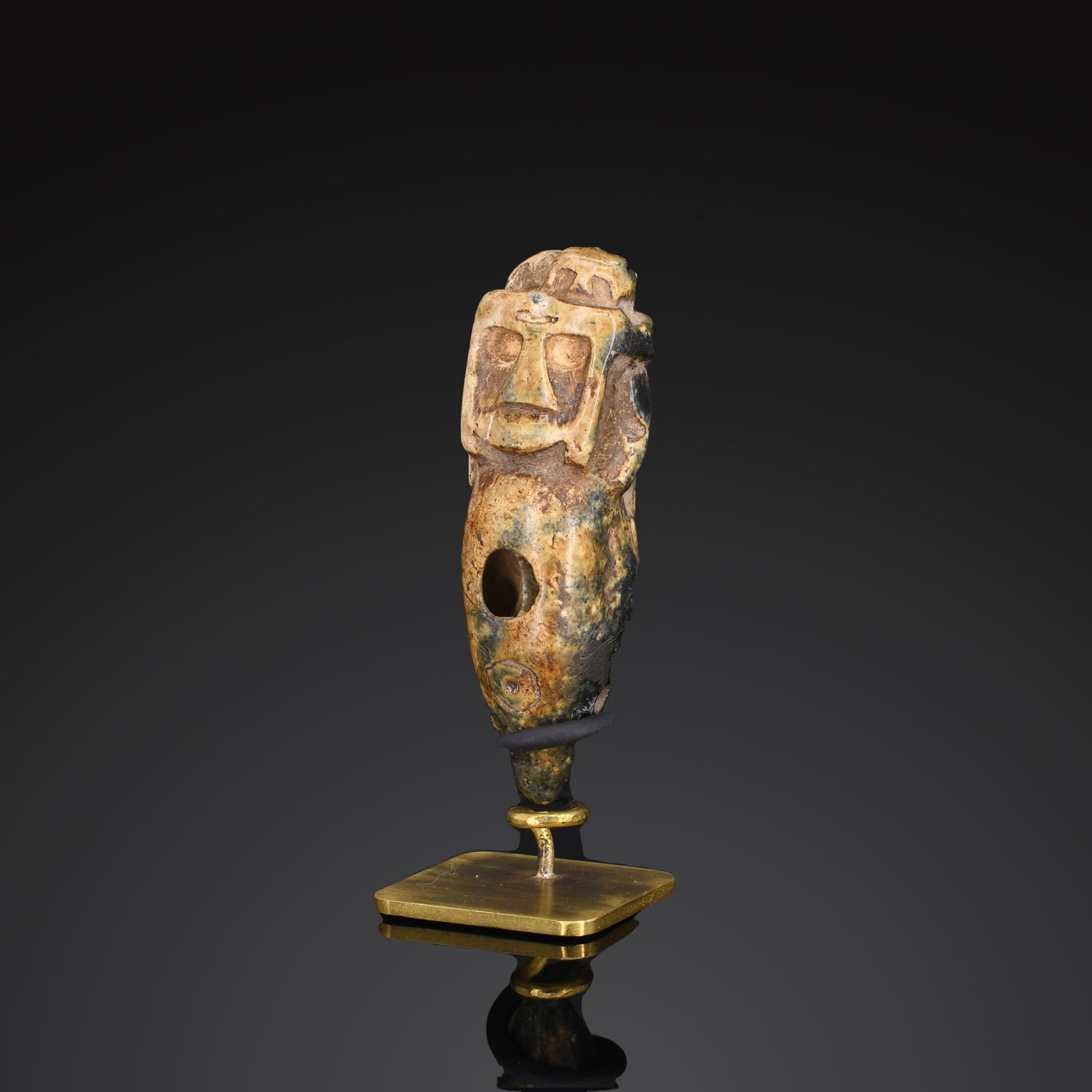 A Narino Pod-Shaped Hardstone Whistle, <br><em>ca. 500 - 1000 CE</em>