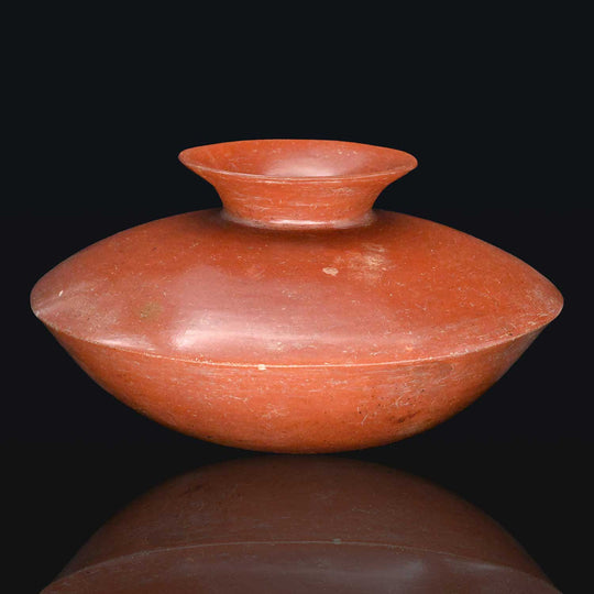 Eine große Colima Redware Untertasse Olla<br> <em>ca. 100 v. Chr. – 250 n. Chr</em>