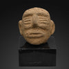 An impressive Andesite Human Trophy Head, Costa Rica, ca. 1000 - 1500 CE