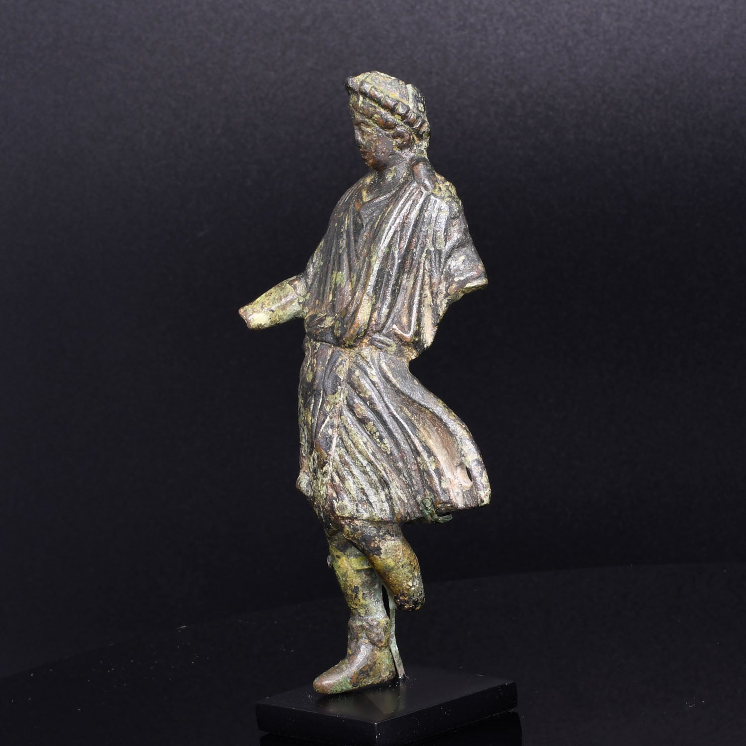 A Roman Bronze Figure of Lar, ca. 1st - 3rd century CE