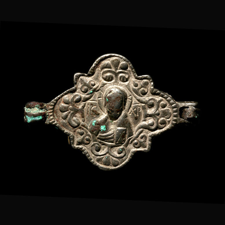 A Byzantine Silver Pendant Depicting the Madonna and Child, <br>ca. 10th - 11th century CE