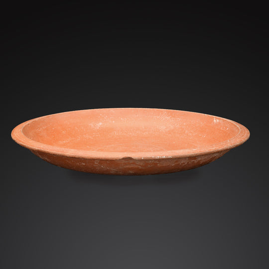A large Roman Redware Dish, Late Imperial Period, ca. 4th century CE
